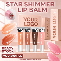 Applicateur en silicone souple, logo personnalisé, soin des lèvres, baume à lèvres naturel brillant, hydratant, repulpant, gloss à lèvres scintillant