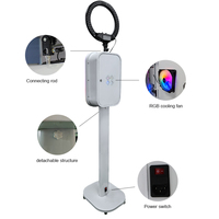 Cabina de Fotos Portátil con Impresión Instantánea, Precio de Fábrica 2026, Compatible con iPad de 10.2~13 Pulgadas, Luz RGB, Máquina de Fotos DSLR de Alta Calidad para iPad
