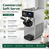 Machine à glace molle multifonctionnelle de comptoir, à tête unique, pour buffets et restaurants