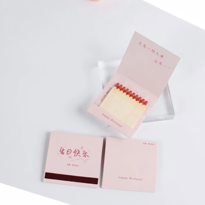 Tùy chỉnh logo nhãn nhà máy bán buôn số lượng lớn giá Red tip thanh gỗ phù hợp với & matchbooks-An toàn thân thiện với môi chống nước - Product Image 4