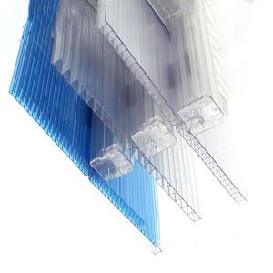 Revêtement UV durable 10mm <span class=keywords><strong>12mm</strong></span> Feuille multiparoi en <span class=keywords><strong>polycarbonate</strong></span> personnalisée <span class=keywords><strong>Plaque</strong></span> creuse en U pour système de toiture - Product Image 3