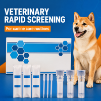 Carte de test de diagnostic rapide non invasif 3-en-1 pour la maladie de Carré, le parvovirus et le coronavirus chez le chien, exportation directe usine, 1 unité vétérinaire