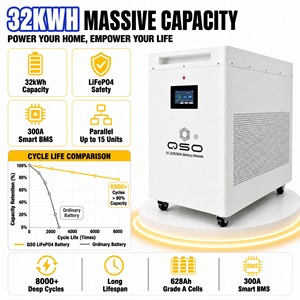 Batería <span class=keywords><strong>de</strong></span> Litio Lifepo4 <span class=keywords><strong>de</strong></span> 48V, 32KWH, 35, 64, 51.2V, 628AH, 64Kwh, para Sistema <span class=keywords><strong>de</strong></span> Energía Solar Doméstico, <span class=keywords><strong>Precio</strong></span> DDP, Stock Europeo - Product Image 3