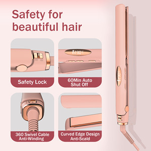 Ensemble de fer à lisser les cheveux en céramique à bon prix Ensemble d'outils de beauté des cheveux Fer à lisser et à friser LED portable pour les voyages - Product Image 5