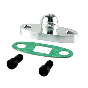 T3 T4 T04E T60 <span class=keywords><strong>T61</strong></span> T70 Voiture Billette En Aluminium Mâle Joint Adaptateur Vis De Sortie Sur Le Raccord De Tuyau Turbo De Vidange D'huile brides Raccord - Product Image 1