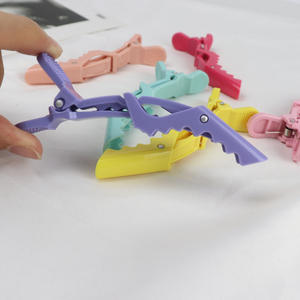 Commercio all'ingrosso barbiere sezionamento salone forcine per capelli strumenti per parrucchieri alligatore logo nero Custom fermagli per capelli - Product Image 3