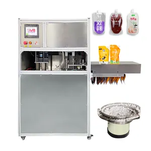 Máquina automática de llenado de bolsas con boquilla de 2/4 cabezales para jugo, leche de soja, bebidas, alcohol 50-1000ML