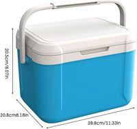 Glacière multifonctionnelle en plastique isolé de qualité alimentaire pour l'extérieur, portable, de grande taille, pour voiture.
