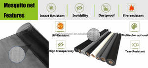 Cửa sổ màn hình vải cuộn chống muỗi Net tùy chỉnh kích cỡ cửa xếp li màu lưới bao gồm <span class=keywords><strong>nylon</strong></span> muỗi lưới - Product Image 4