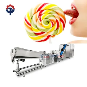 Máquina productora de caramelos de piruleta línea de fabricación de alta calidad