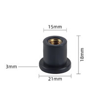 Clips de fixation en caoutchouc pour écrous métriques et impériaux, anti-vibration, étanches, conformes REACH et RoHS, pour automobiles, applications marines et machines.