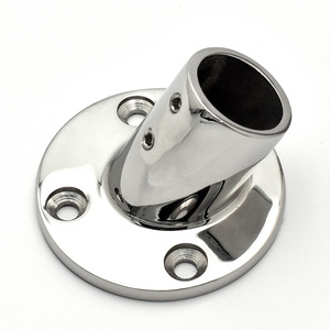 Corrimano raccordi tubo <span class=keywords><strong>Stanchion</strong></span> 316 acciaio inossidabile 60 gradi <span class=keywords><strong>Base</strong></span> rotonda accessori barca - Product Image 2