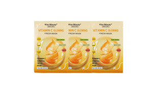Fournisseur chinois en gros, étiquette privée Kiss Beauty, logo personnalisé, <span class=keywords><strong>masque</strong></span> hydratant éclatant à la vitamine C - Product Image 6