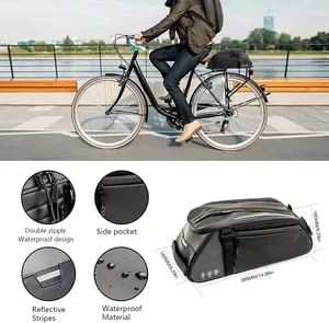 Travel Bicycle Backseat Trunk Pannier Rear Seat Bag Saddle Carry Storage Pouch Waterproof Cycling Sling Bike Rack Bag