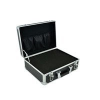 Boîte à outils portable étanche OEM/ODM personnalisée en aluminium et ABS avec coins métalliques robustes, doublure en mousse découpée légère