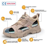 Sepatu Keselamatan Kerja GUYISA Anti Panas Berbahan Suede untuk Bengkel dan Tukang Las dengan Pelindung Baja di Ujungnya