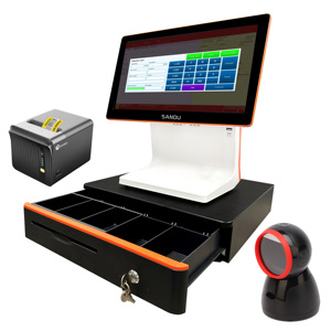 เทอร์มินัล POS ขนาด15นิ้วแบบ all-in-one <span class=keywords><strong>2023</strong></span>พร้อมหน้าจอสัมผัสแบบมัลติฟังก์ชั่นระบบ POS รวมถึงเครื่องพิมพ์สำหรับจุดขาย - Product Image 3