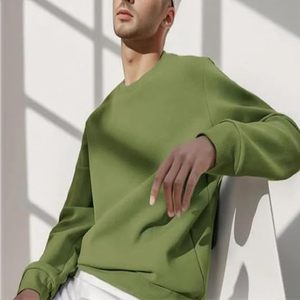 350g Mens Winter Casual <b>Long</b> Sleeve Crew Neck <b>Sweatshirts</b> Pullover Hoodies Without Hood Plus Size Custom Men's Hoodies - Product Image 1