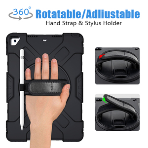 Étui de protection pour tablette avec bandoulière et béquille pour <span class=keywords><strong>iPad</strong></span> <span class=keywords><strong>9ème</strong></span> <span class=keywords><strong>génération</strong></span>, étui de protection pour tablette avec poignée pour <span class=keywords><strong>iPad</strong></span> 10.2 2021 - Product Image 5