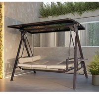 Balançoire de jardin en métal de haute qualité meubles de lit suspendus modernes pour terrasse extérieure Patio salon pour hôtels utilisation dans le parc