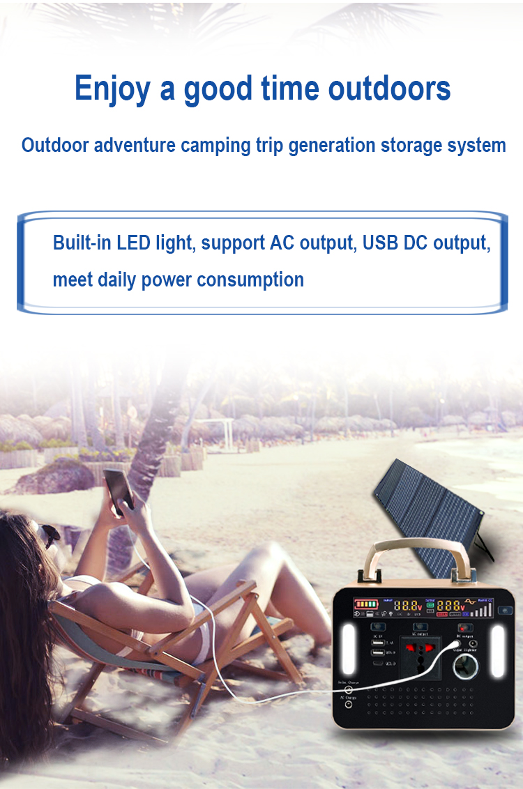 Folding Solar Panels Mini All In One  Portable Outdoor Lighting System Home Solar Power System Kit  Solar Energy System