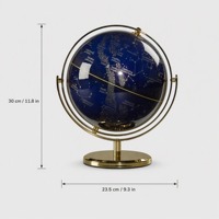 Globe terrestre en PVC avec carte du monde à 360 degrés °   Support Métallique Rotatif pour Affichage Éducatif sur Bureau, Idéal pour École, Bureau, Maison, Personnalisation OEM