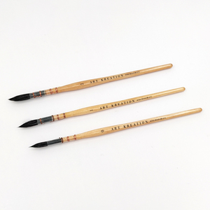Pinceau de qualité artistique en poils synthétiques d'écureuil bleu, pour aquarelle et <span class=keywords><strong>gouache</strong></span>, absorption d'eau, pinceaux d'artiste - Product Image 2