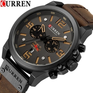นาฬิกาข้อมือผู้ชาย CURREN รุ่น 8314 ดีไซน์หรูหรา ตัวเรือนโลหะผสม สายหนัง ควอตซ์ แฟชั่นลายการ์ตูน สไตล์วินเทจ สำหรับธุรกิจและลำลอง ฟังก์ชั่นบอกวันที่ กันน้ำ - Product Image 6