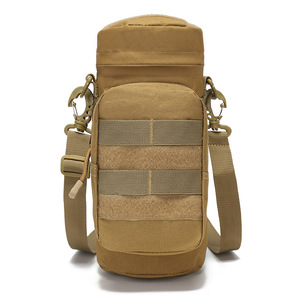 Outdoor <b>Water</b> Bottle Waist Bag Lightweight Detachable Strap Cycling Hiking Sports Hydration <b>Pack</b> Unisex Tan Color - Product Image 1