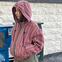 Veste coupe-vent en polyester ripstop pour femmes et hommes, légère, pour la course à pied en plein air, randonnée, impression personnalisée, broderie