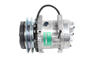 Compresor de Aire Acondicionado KINDRESUN de 24v para Excavadora SK210-6 <span class=keywords><strong>1B</strong></span> 7H13 YN20M00107F2 89-2746 TDKR151350S YT20M00022F4 LC91V00002F2 - Product Image 3