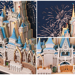 Château de Cendrillon, <span class=keywords><strong>princesse</strong></span> de conte de fées, Blanche-Neige, artisanat en papier 3D, bloc-notes, cadeaux de vacances pour enfants - Product Image 5