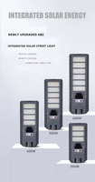 2023 nouveau 300W 400W 500W 600W télécommande LED mouvement extérieur étanche Ip65 intégré tout en un Led lampadaire solaire