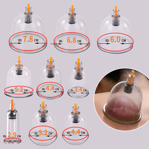 BY Haute Qualité B01 Ventouses de Massage Transparentes à Aspiration Sous Vide de 6,8 cm pour le Corps, pour Hijama et Médecine Chinoise, Vente en Gros - Product Image 2