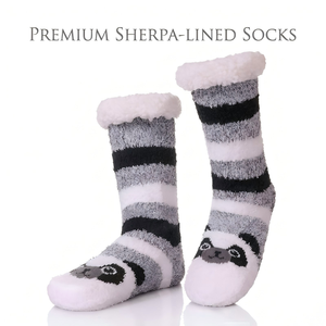 <span class=keywords><strong>Chaussettes</strong></span> d'hiver en polaire sherpa mignonnes, antidérapantes, moelleuses, chaudes, épaisses, en tricot thermique, <span class=keywords><strong>chaussettes</strong></span> pantoufles, cadeaux de Noël pour femmes - Product Image 2