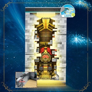 Livre de construction Magic Train Book <span class=keywords><strong>Harry</strong></span> <span class=keywords><strong>Potter</strong></span> : Matériaux d'archives sur le thème de la gare, modèle de blocs de construction en plastique ABS, <span class=keywords><strong>jouet</strong></span> de difficulté élevée - Product Image 4