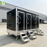 Remorque de toilettes mobiles de luxe personnalisée GoEasy, entièrement équipée, pour location lors de mariages, festivals et camping