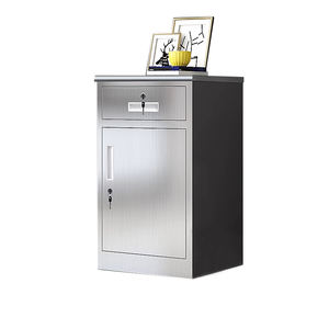 Moderner Medizinschrank aus Edelstahl mit 2 Mittleren Schubladen für Krankenhäuser, Schulen, Fabriken, Werkstätten, Labore - Product Image 4