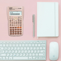 Calculadoras científicas OEM 82MS, artículos básicos diarios de oficina hechos en China, fuente de alimentación, batería, artículos escolares, Calculadoras