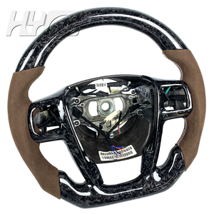 Accessoires intérieurs automobiles, cuir en fibre de carbone, volant personnalisé pour Chrysler <span class=keywords><strong>300</strong></span> 300C <span class=keywords><strong>300</strong></span> SRT Grand Voyager - Product Image 3
