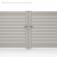 Gerbang Jalan Masuk Aluminium Premium dengan Layanan Pemodelan 3D, Buatan Presisi, Model Ayun Tunggal untuk Rumah Mewah