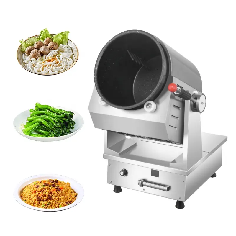 Restaurant Hotel Rotating Smart Rice Robot Cooker Automatic Stir Fry Kitchen Robot Cooking Machine