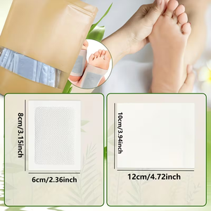 Patchs détoxifiants naturels pour les pieds à l'armoise et au gingembre, avec vinaigre de bambou, pour la relaxation, l'aide au sommeil et le <span class=keywords><strong>bien</strong></span>-être corporel, OEM - Product Image 5