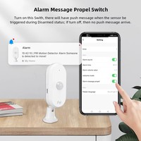Détecteur de mouvement infrarouge intelligent Tuya pour la maison, capteur PIR antivol, détecteur PIR WIFI Tuya avec alarme sonore de 80 dB, sécurité domestique et industrielle
