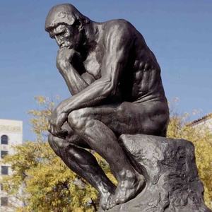 有名な思想家ブロンズ庭園像工場卸売価格ロストワックスブロンズ思想家像彫刻 - Product Image 4