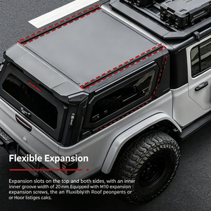 Nueva Cubierta Rígida de Aluminio para Camioneta Gladiator JT 2018 en Adelante, Resistente, 4X4, Todoterreno, Sin Perforaciones, Accesorio para Camping Overland - Product Image 6