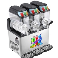 Machine à Granita Multifonctionnelle - Machine à Boissons à 3 Cylindres pour Granités et Cocktails Glacés dans les Hôtels