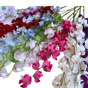 Fleurs artificielles mixtes en soie, fleurs de pois, longue durée, décorations pour allée de mariage - Product Image 1