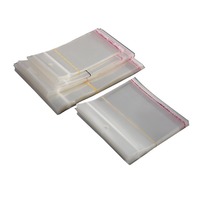Bolsas Autoadhesivas OPP Transparentes, Bolsas Adhesivas para Joyería con Orificios para Colgar, Bolsas Blancas Reforzadas con Cabezal