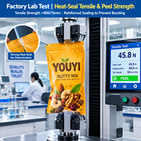 YOUYI Sachet Doypack personnalisé imprimé en héliogravure pour aliments pour animaux de compagnie, anti-perforation, haute barrière, refermable, conforme FDA